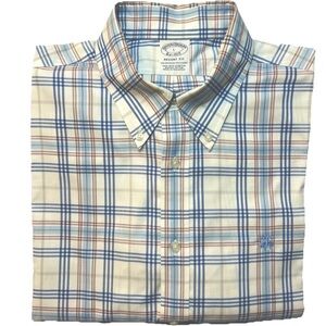 Brooks Brothers Regent Fit Men's Shirt L Long sleeve Logo non iron stretch